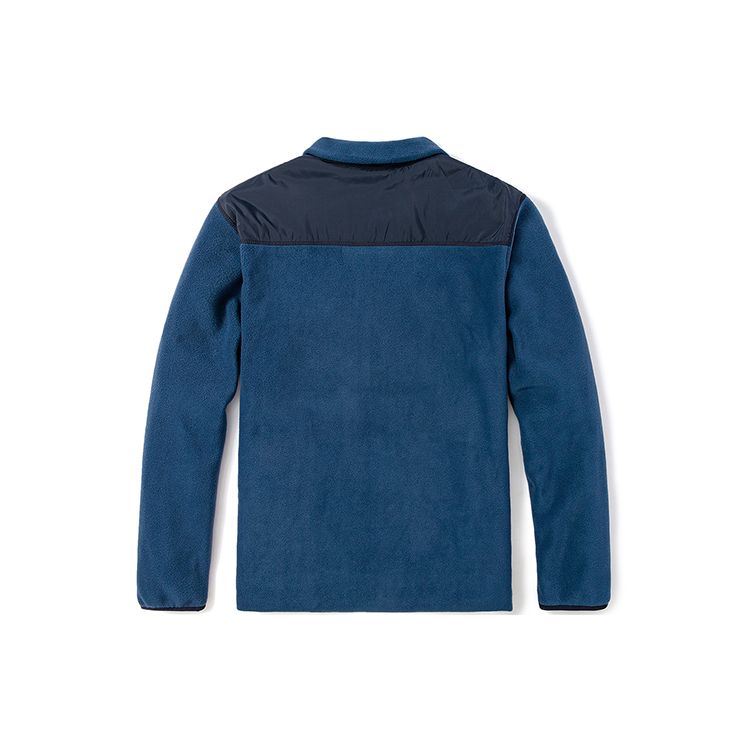 Timberland Men's Color Block Fleece Jacket Navy Blue A69M9-Z02