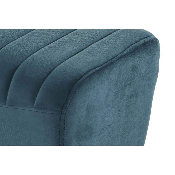 Banquette - Métal - Turquoise - 90 X 31 X 47 Cm