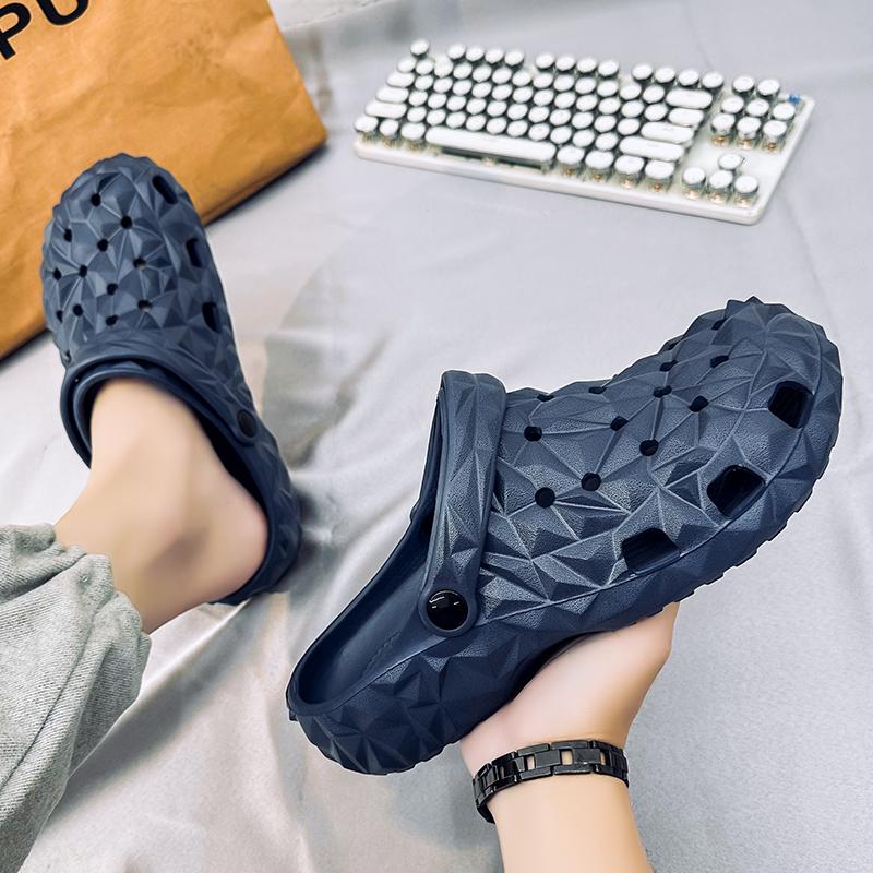 Summer Men's Sandals Fashion Beach Shoes Casual Men's Comfortable Breathable Cave Shoes Slippers Men's Outdoor Slippers