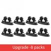 8pcs/set Car Wire Cord Cable Holder Tie Clips Line Fixer Organizer Drop Adhesive