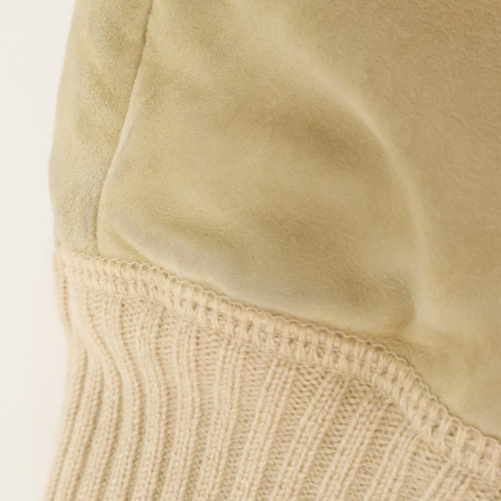 Brunello Cucinelli Suede Lining, Cashmere Zip-up Jacket XS beigeUsed