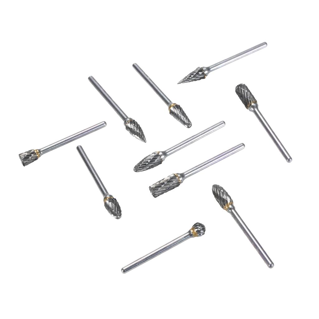 Buy 10 Pcs Carbide Rotary Files Diameter Double Cut Edge Rotary File ...