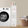 Narrow Storage Cabinet for Bathroom, 5-Tier Tall Standing Organizer with Adjustable Shelves, PP Storage Unit for Small Spaces