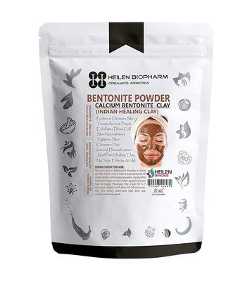 Argile bentonite: masque poudre visage et cheveux au calcium (100g), Poudre de bentonite,