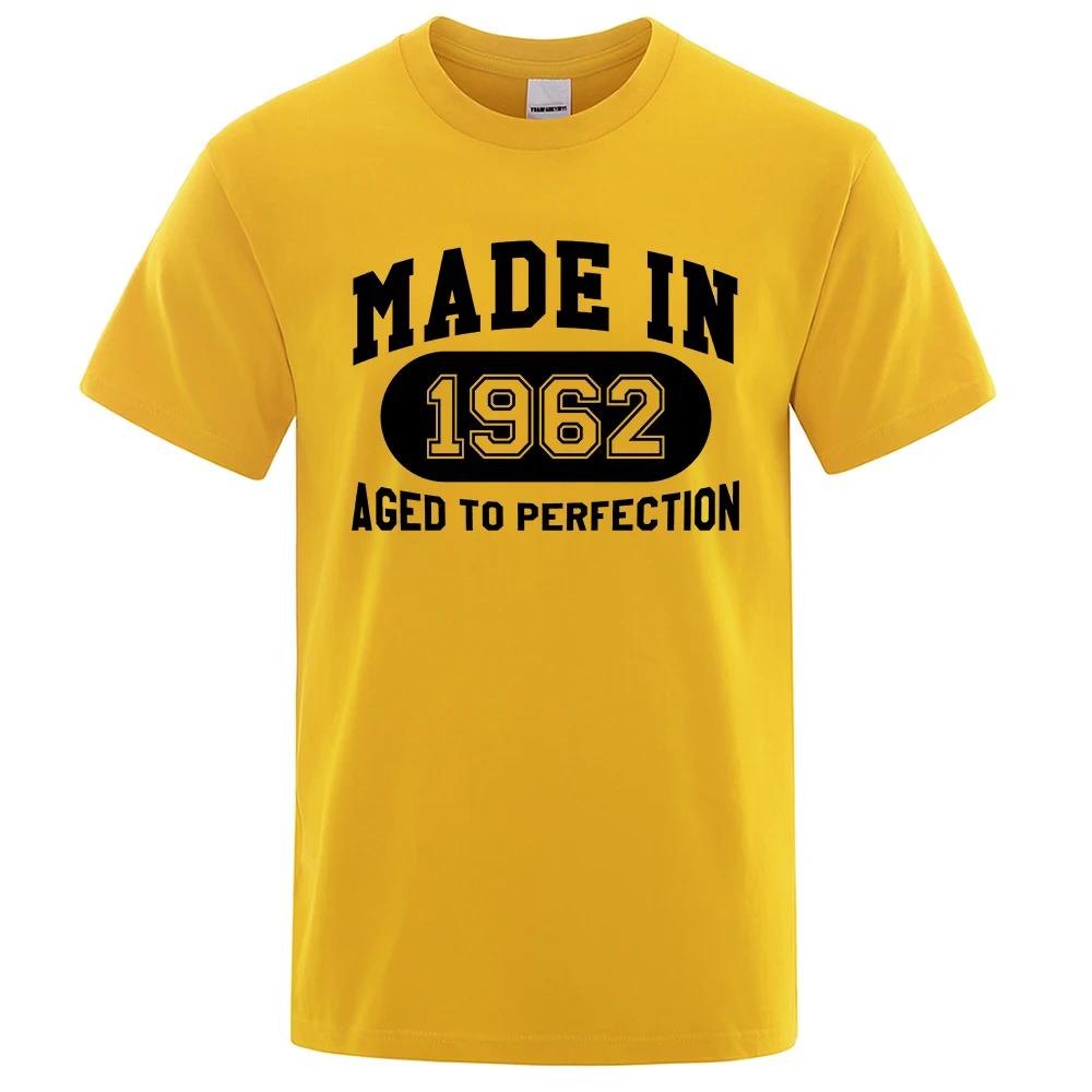 Made In 1962 Aged To Perfection Tee Clothes Hip Hop Breathable Cotton T Shirt Short Sleeve Tops Summer Streetwear T-Shirt