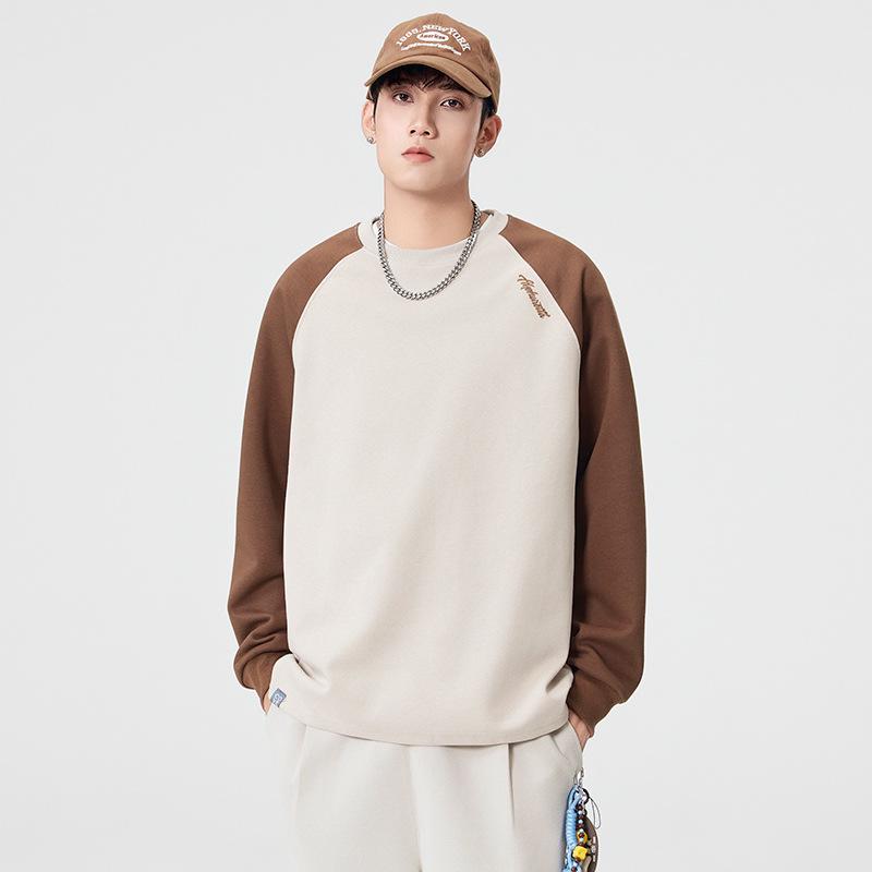 Men's Stamped Hoodie: Autumn/Winter Cotton Casual Long Sleeve T-shirt with Plus Velvet