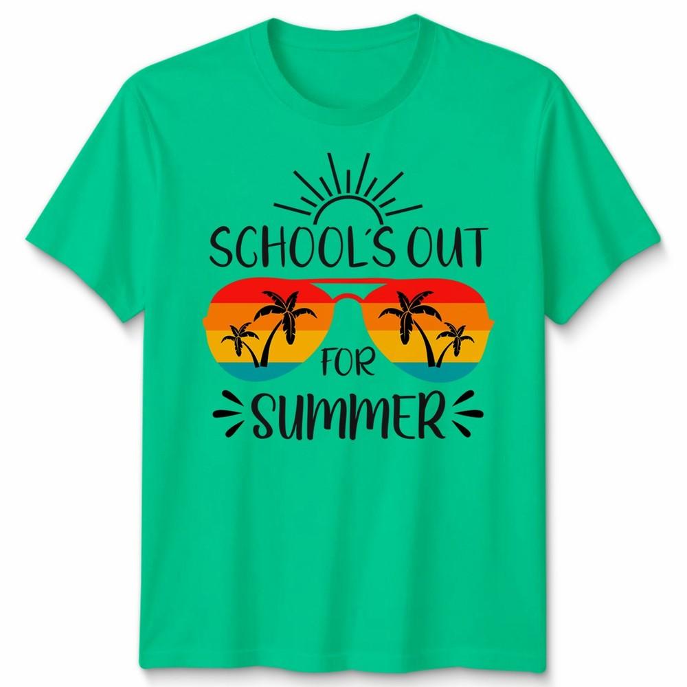 Schools Out For Summer Unisex T Shirt Teacher Gift Student Vacation Top S