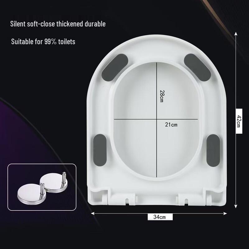 TLXT Universal Soft-Close Toilet Seat