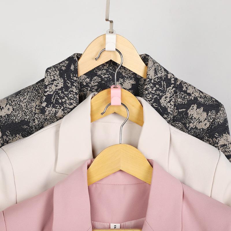 Multi-function Wardrobe Space-saving Hanger Hook Coat Hook Plastic Closet Stack Hanger Rack Bedroom Storage Wardrobe Organizer