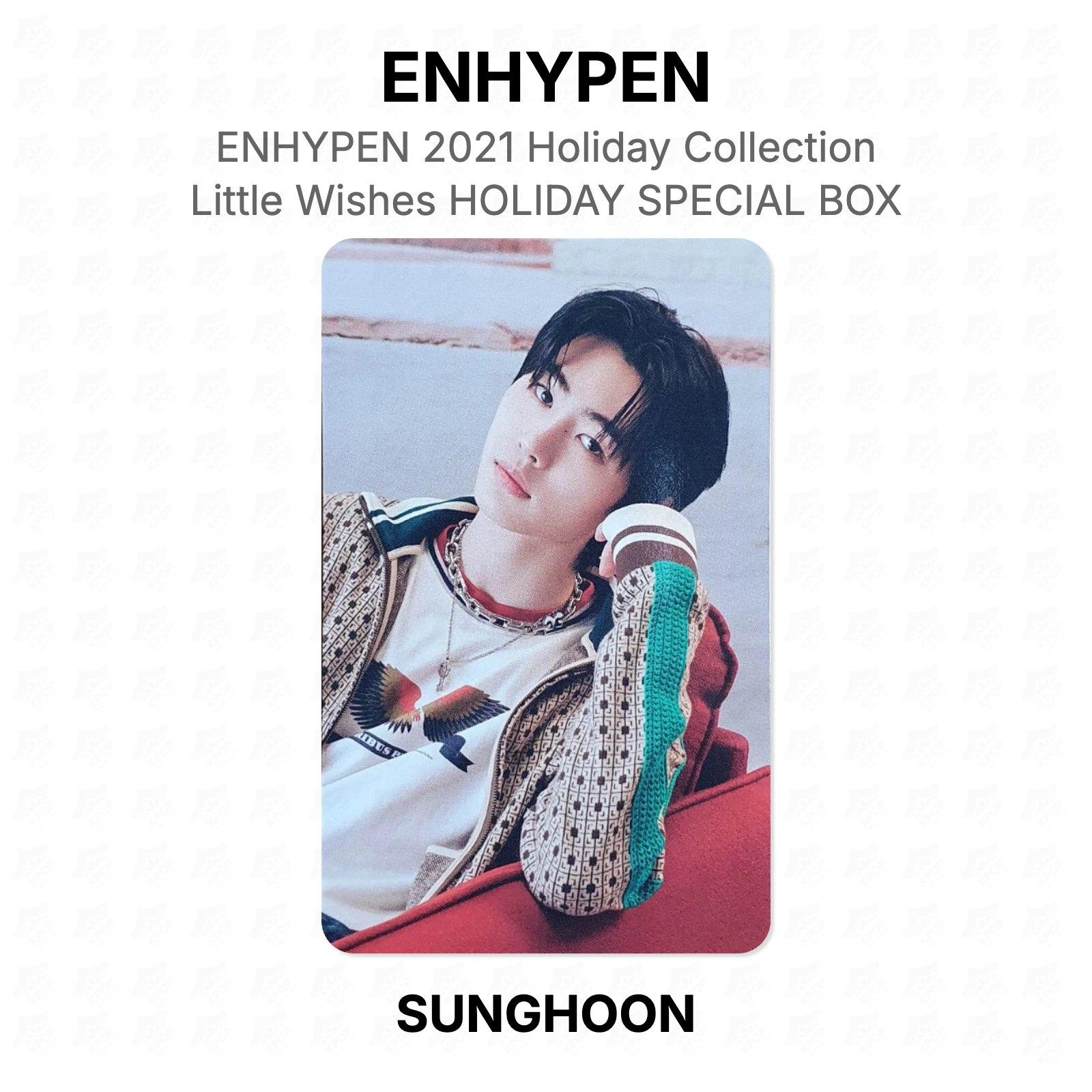 ENHYPEN ENHYPEN 2021 Holiday Collection : Little Wishes HOLIDAY SPECIAL BOX Official Photocard SUNGHOON