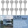 12 Pcs CH751 Key, CH751 Universal Replacement Keys for RV Compartments Campers Door Hatch RV Doors Cabinets Storage Boats Trailers Tool Boxes