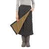 Onion Cross Quilted Wrap 70cm Padded and Lined for Warmth in Winter Women's Skirt, Long, (M-L, Black)