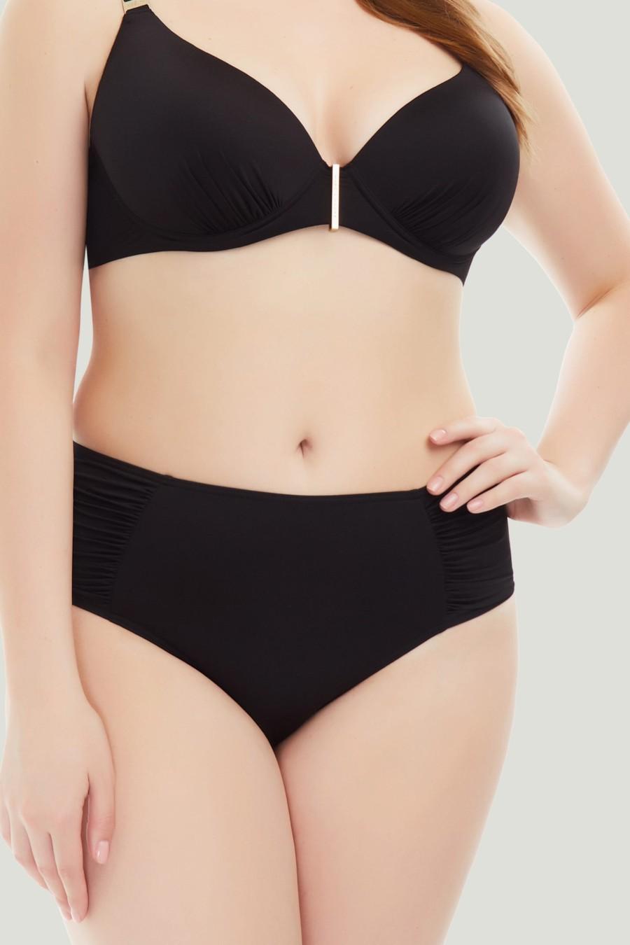 

Жіночі однотонні плавки Marc & Andre (65471) 5(XL) прозорий колір чорний