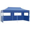 VidaXL Tente de réception pliable bleue 3 x 6 m