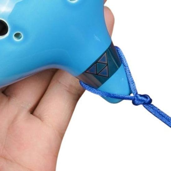 Ocarina, BlueBrown, 12 Holes, Ceramic Tube, Legend of Zelda Replica, High Quality Alto C, AFUNTA, with Japanese Instructions, Cosplay, Sheet Music