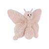 Peluche Abricot Agneau Rose Élégant Papillon, Doux, Mignon, Moelleux, 24cm