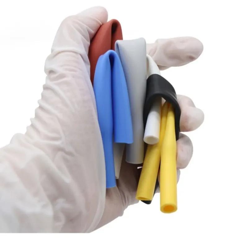 

Silicone Heat Shrink Tube 0.8~30mm Diameter Flexible Cable Sleeve Insulated 2500V High Temperature Soft DIY Wire Wrap Protector 0.8mm сірий