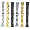 Correa de acero fino para reloj Casio correa de muñeca de acero a158 / a159 / A168 /a169 /b650 /aq230/ 700 serie de relojes pequeños dorados Correa de 18 mm