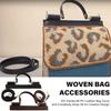 Quality Woven Bag Parts for Enthusiasts Bag PU Leather Cover Handle and Strap Create Your Unique Charm Accessories