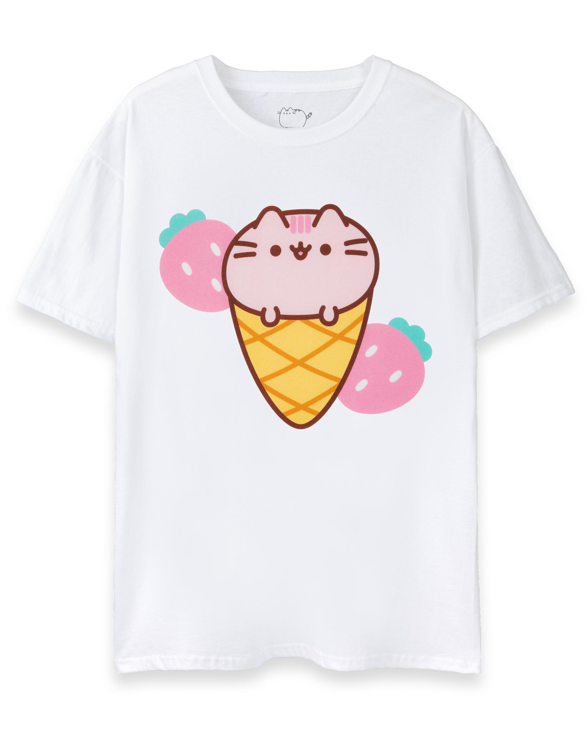 Pusheen Short Sleeved TShirt womens White Official Merch M
