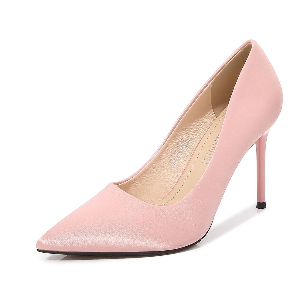 Wind nightclub shallow mouth large size heel pointed high heels thin heel catwalk sexy (this style will not be replenished)