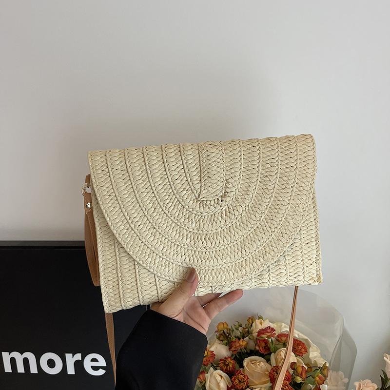 

Большая вместительная высококачественная плетеная сумка в лесном стиле для женщин, новая сумка цвета хаки с надписью