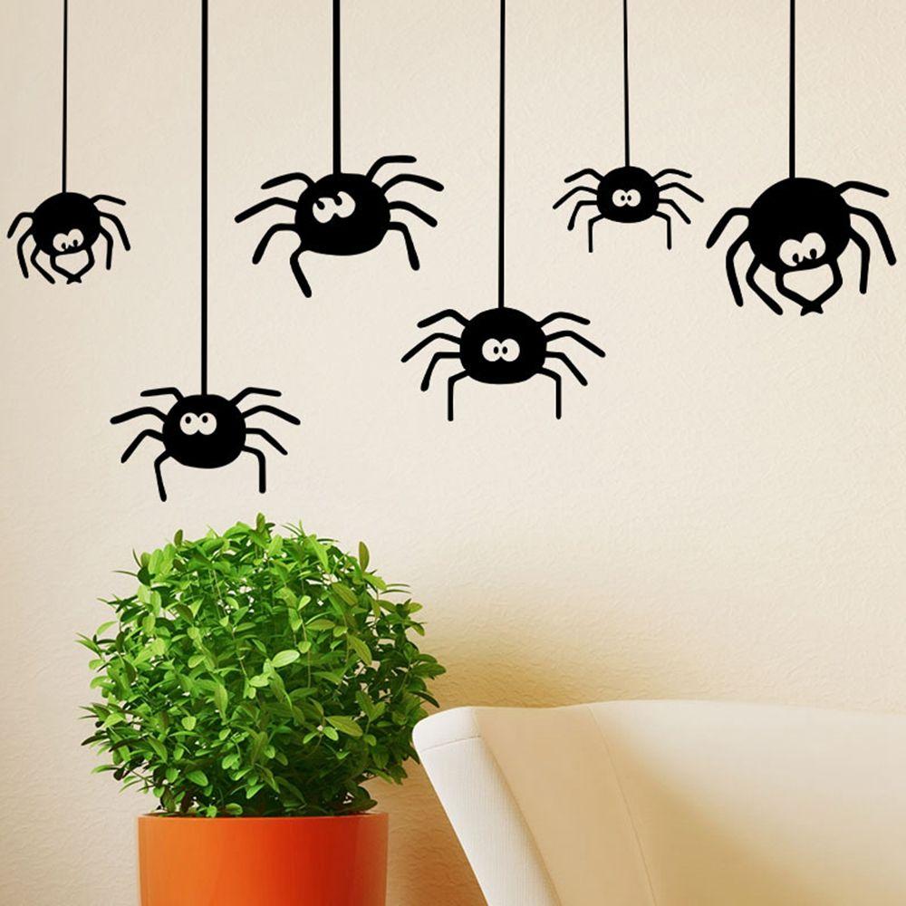 

Funny Waterproof On Wall Party Window Wallpaper Halloween Decoration Decal Spider Sticker