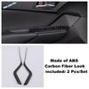 Car Styling 2PCS ABS Plastic Interior Front Door Panel Decoration Strips Cover Trim For Toyota C-HR CHR 2016 -