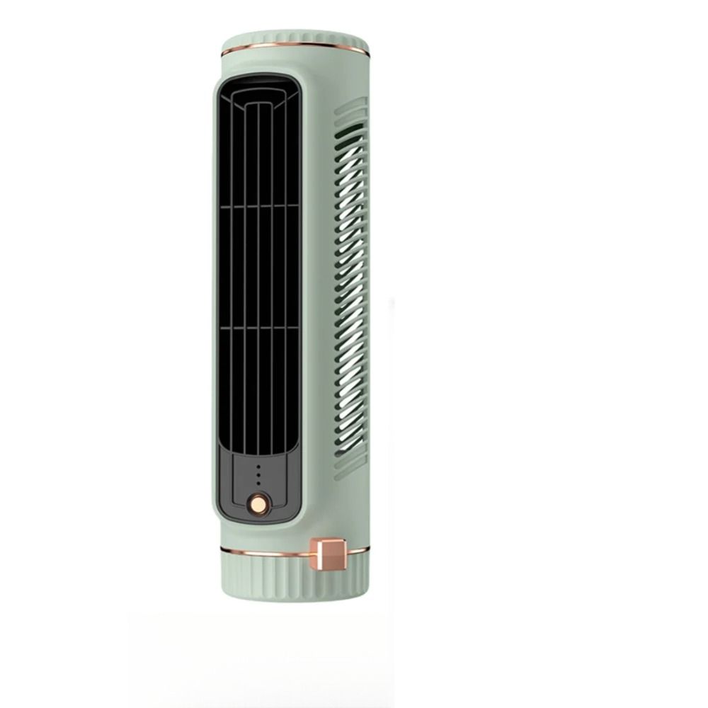 USB Rechargeable Hole-Free Mount Fan Compact Leafless Design USB Rechargeable Fan Lightweight Portable Air Cooler Office Use
