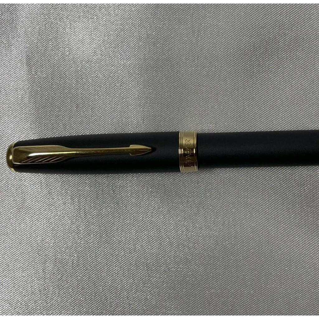 Used PARKER Matte Black Fountain Pen with Gold Nib