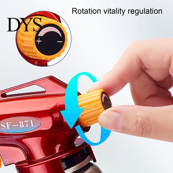 Gas Torch Igniter Jet Detachable Heat-resistant Windproof with Extended Tube Wide BBQ Application Food Baking Welding Adjustable Flame Home