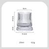 255 ML Whiskey Glass Transparent Wine Glass Household Heat-resistant Rotatable Beer Cup Party Drinkware Creative ornaments