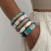 Vintage Punk Enamel Dripping Oil Cuff Bangles For Women Floral Rhinestone Exaggerated Geometric Bracelet Party Aesthetic Jewelry