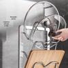 Multi-functional Kitchen Countertop Rack for Pot Lids, Spoons, and Spatulas