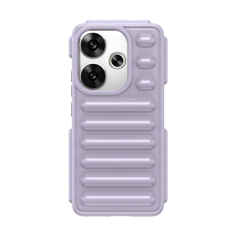 Capsule Protective case For Xiaomi POCO F6 Case TPU Silicone Shockproof Rubber Protector Phone Case POCO F6 Cover POCO F6 Case POCO F6 фиолетовый