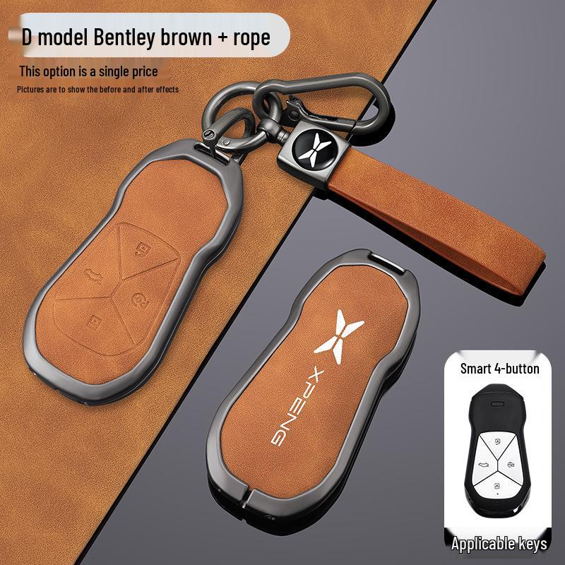 Premium Car Key Case & Chain for Xiaopeng P7, G6, P7i, P5, G3, G3i, G9 Models
