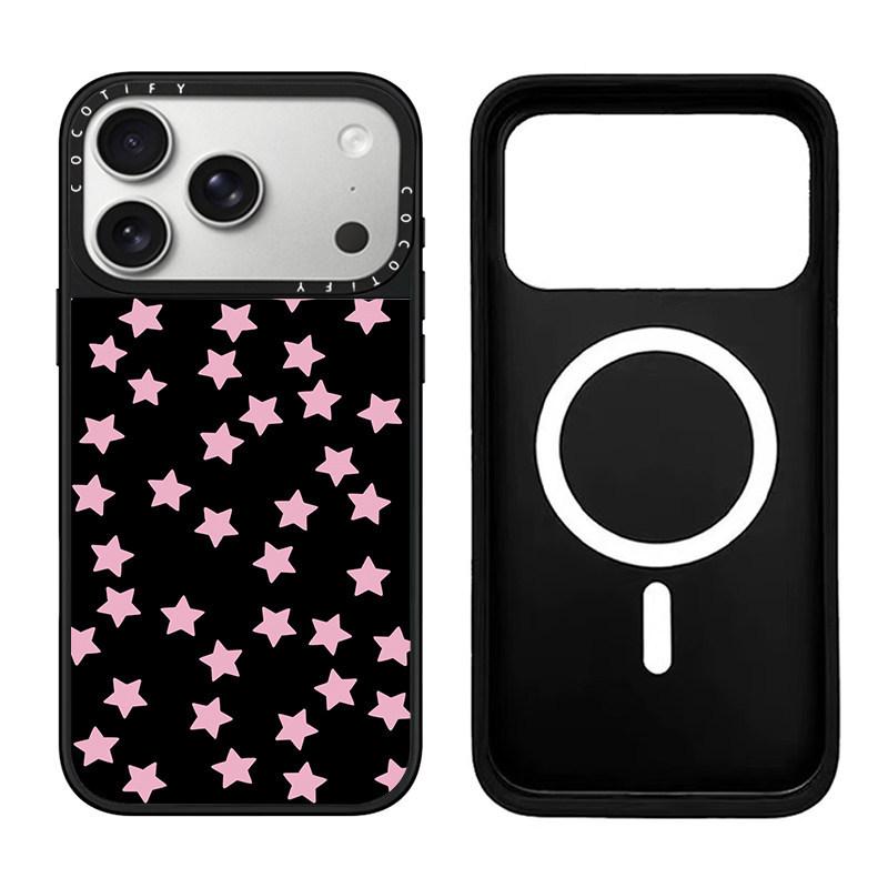 Lucky Powder Love Pentagram C Home MagSafe Magnetic Suction for IPhone Apple 17promax Mobile Phone Case 16