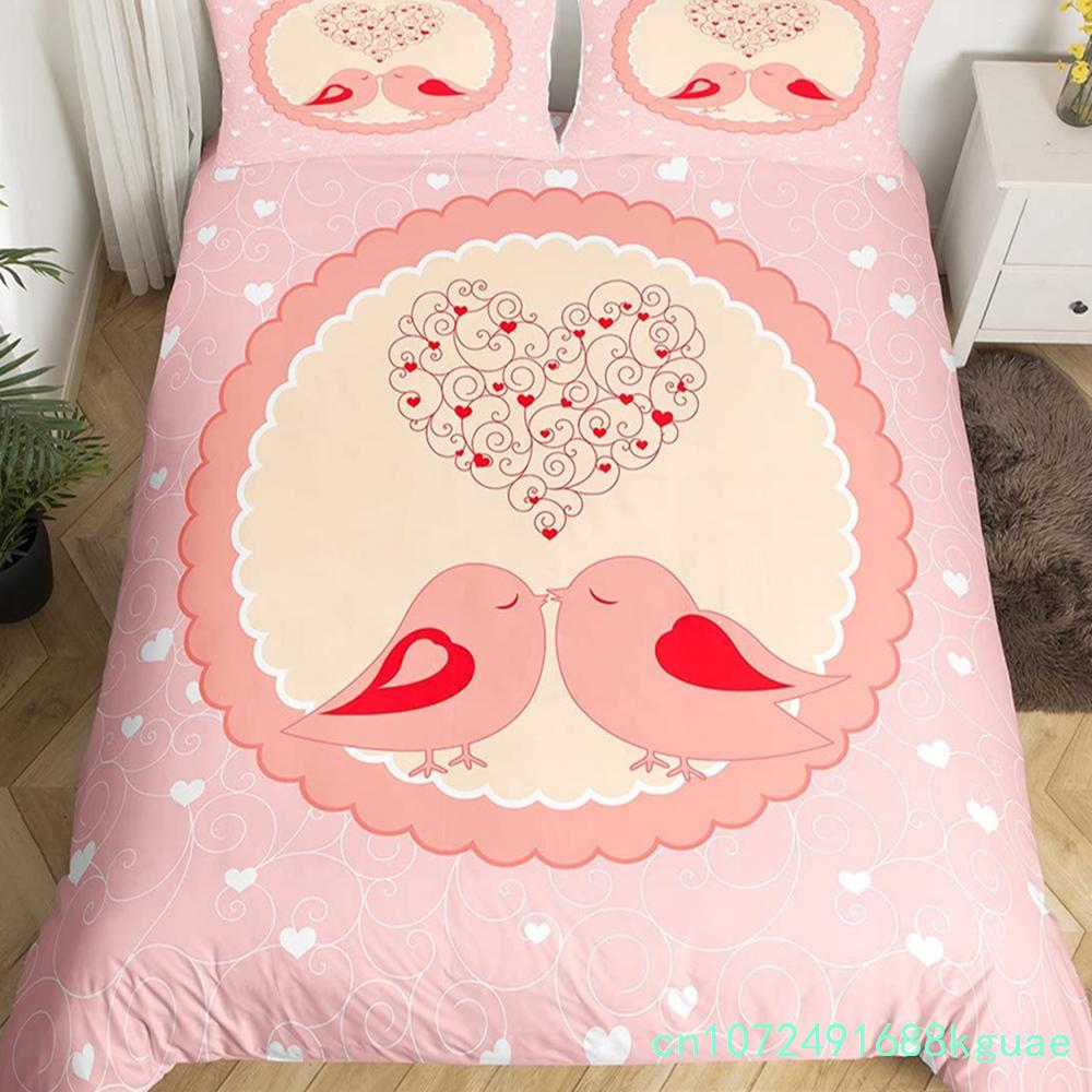 Boho Mandala Duvet Cover Set Hummingbird Bedding Set Microfiber Farmhouse Cute Birds Comforter Cover Queen For Kids Boys Girls