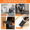 12/15Pcs Oscillating Saw Blades Bi-Metal Arc Edge Multitool Blades Sharp Wear Resistant Oscillating Blades Fast Cutting Saw Blad