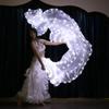 Halloween Rave 1.5 Meters Carnival Led Silk Fan Veil Dance Hand Fan Isis Stage Performance Belly Dancing Party Photo Prop