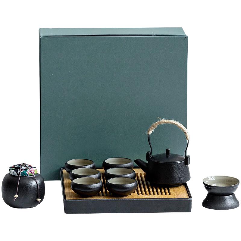 Fangran Black Pottery Tea Set