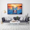 Diamond Painting Kits Sunset Cup Embroidery Mosaic Seaside Landscape Full Square Round Home Decor