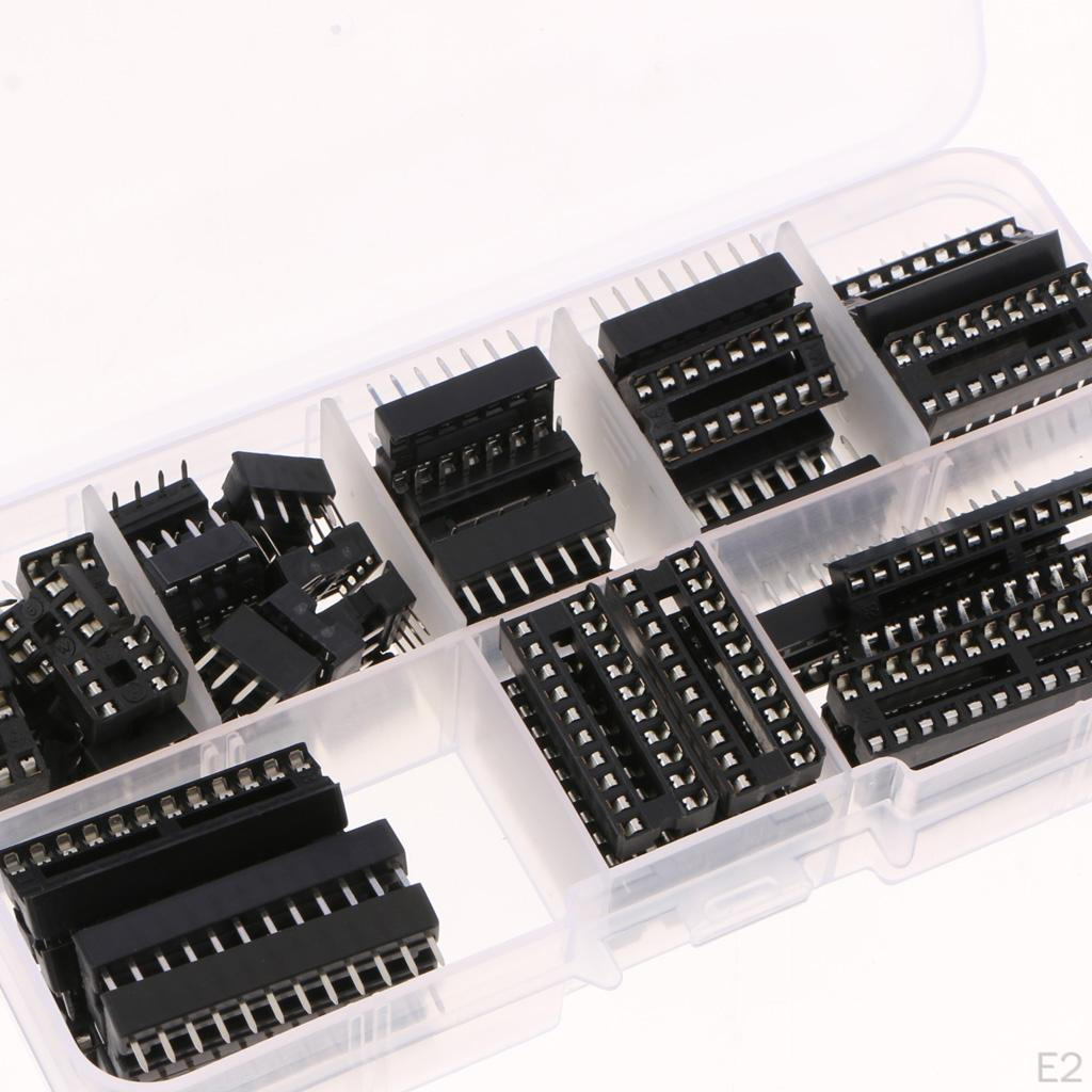 66Pcs DIL Sockets Adaptor Solder Type (6/8/14/16/18/20/24/2)