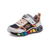 Skechers Kids Boys Comfortable Non-Slip Durable Low-Top Walking Shoes Baby sneaker Silver Black 407606N-SLBK