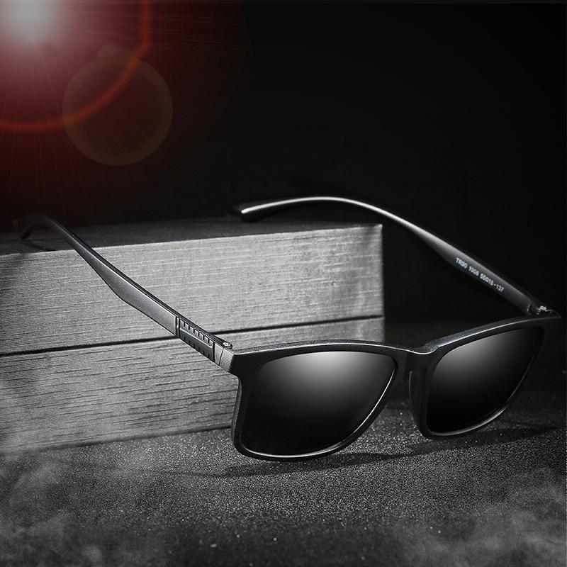 Light Weight Men Classic Polarized Sunglasses Popular UV400 Fishing Driving High Quality Hot Sale Square Sun Glasses Eyewear TR90 Delicate Jewelry