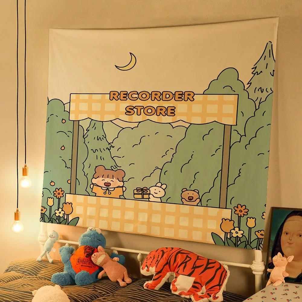 Cute Room Decoration Wall Hanging Home Wall Decoration Tapestry Office Living Room Tapestry
