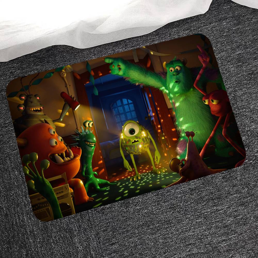 Animated Movie M-Monsters-Inc Door Mat Washable Non-Slip Living Room Sofa Chairs Area Mat Kitchen Doormat Area Rug