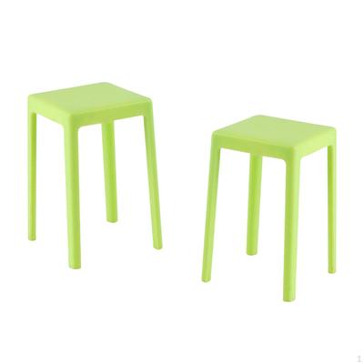 2 Pieces Dollhouse Mini Chair High Stool 1:6 Photo Props Furniture for DIY