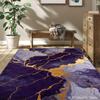 Purple Marble Area Rug, Machine Washable Design, Versatile Indoor Outdoor Carpet, Stylish Home Decor, Non Slip Floor Mat