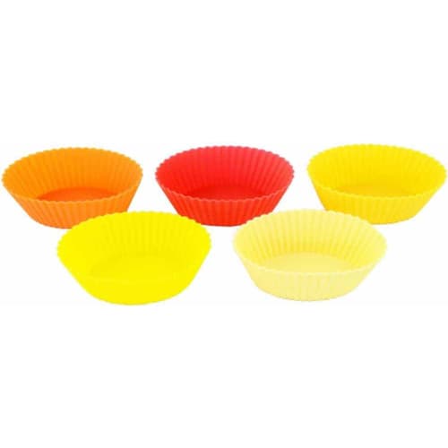 Ippinsha Silicone Cups, Set of 5, Microwave, Dishwasher, and Oven Safe, Yellow, Sugar Land, 41206-4